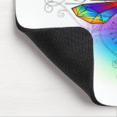 Rainbow Polygonal Dragonfly Mousepad (Ecke)