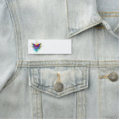 Rainbow Polygonal Dragonfly Namensschild (Beispiel)