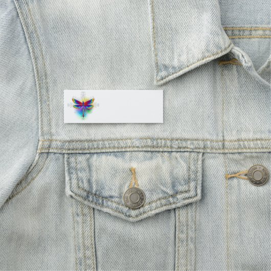 Rainbow Polygonal Dragonfly Namensschild (Beispiel)