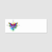 Rainbow Polygonal Dragonfly Namensschild (Vorderseite)
