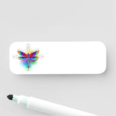 Rainbow Polygonal Dragonfly Namensschild (Beispiel)