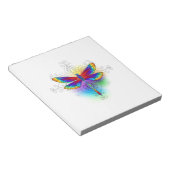 Rainbow Polygonal Dragonfly Notizblock (angewinkelt)