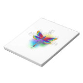 Rainbow Polygonal Dragonfly Notizblock (Rotiert)