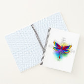 Rainbow Polygonal Dragonfly Notizblock (Innenseite)