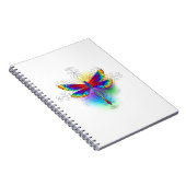 Rainbow Polygonal Dragonfly Notizblock (Rechte Seite)