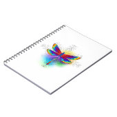 Rainbow Polygonal Dragonfly Notizblock (Linke Seite)