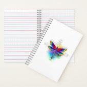 Rainbow Polygonal Dragonfly Notizblock (Innen)