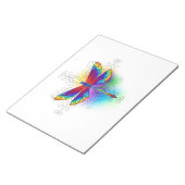 Rainbow Polygonal Dragonfly Notizblock (angewinkelt)
