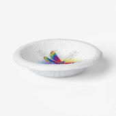 Rainbow Polygonal Dragonfly Pappteller (Gewinkelt)