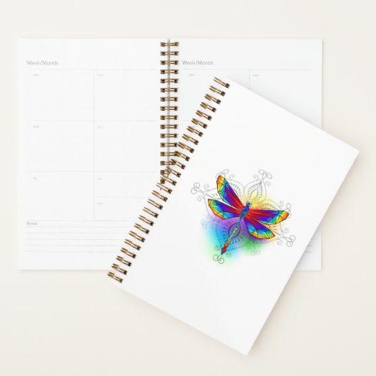Rainbow Polygonal Dragonfly Planer (Anzeige)