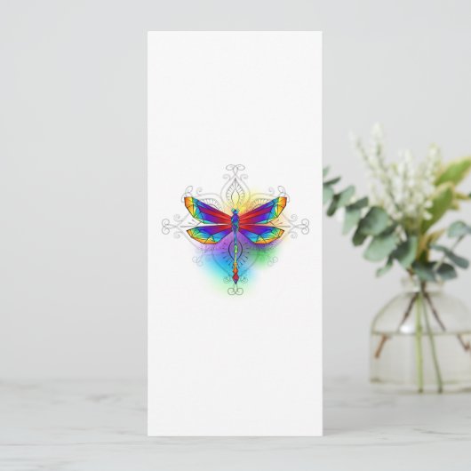 Rainbow Polygonal Dragonfly Programm (Stehend Vorderseite)