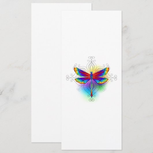 Rainbow Polygonal Dragonfly Programm (Vorne/Hinten)