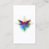 Rainbow Polygonal Dragonfly Rabattkarte (Vorderseite)