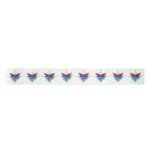 Rainbow Polygonal Dragonfly Satinband (Vorderseite)
