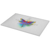 Rainbow Polygonal Dragonfly Schneidebrett (Ecke)