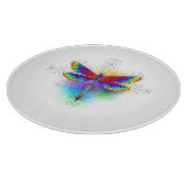 Rainbow Polygonal Dragonfly Schneidebrett (Ecke)