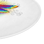 Rainbow Polygonal Dragonfly Schneidebrett (Ecke)
