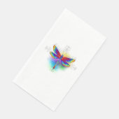 Rainbow Polygonal Dragonfly Serviette (Ecke)