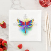 Rainbow Polygonal Dragonfly Serviette (Beispiel)