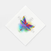 Rainbow Polygonal Dragonfly Serviette (Ecke)