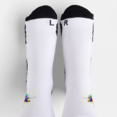 Rainbow Polygonal Dragonfly Socken (Oben)