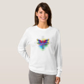Rainbow Polygonal Dragonfly T-Shirt (Vorne ganz)
