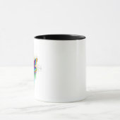 Rainbow Polygonal Dragonfly Tasse (Zentrum)
