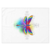 Rainbow Polygonal Dragonfly Tischdecke (Vorderseite (Horizontal))