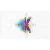 Rainbow Polygonal Dragonfly Tischdecke (Vorderseite (Horizontal))