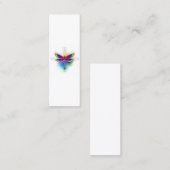 Rainbow Polygonal Dragonfly Treuekarte (Vorne/Hinten)