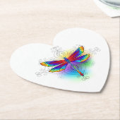 Rainbow Polygonal Dragonfly Untersetzer (angewinkelt)