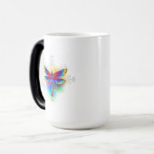 Rainbow Polygonal Dragonfly Verwandlungstasse (Vorderseite Links)