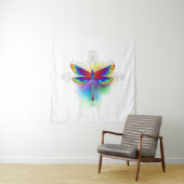 Rainbow Polygonal Dragonfly Wandteppich (Beispiel)