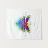 Rainbow Polygonal Dragonfly Wandteppich (Vorderseite (Horizontal))