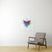 Rainbow Polygonal Dragonfly Wandteppich (Beispiel)