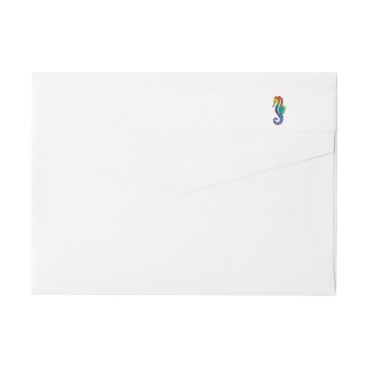 Rainbow Polygonal Seepferd (Rückseite)