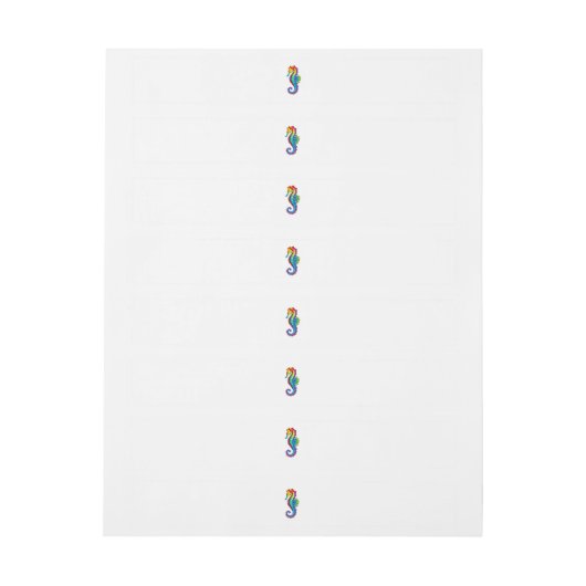 Rainbow Polygonal Seepferd (Bogen)