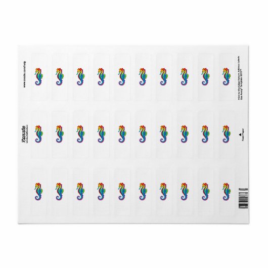 Rainbow Polygonal Seepferd (Vorne)