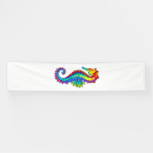 Rainbow Polygonal Seepferd Banner (Horizontal)