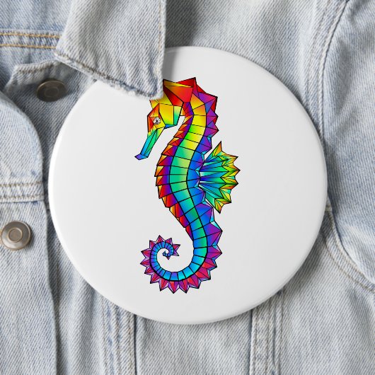 Rainbow Polygonal Seepferd Button (Beispiel)