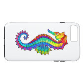 Rainbow Polygonal Seepferd Case-Mate iPhone Hülle (Rückseite (Horizontal))