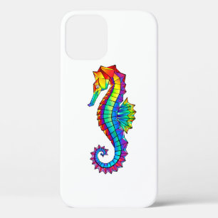Rainbow Polygonal Seepferd Case-Mate iPhone Hülle