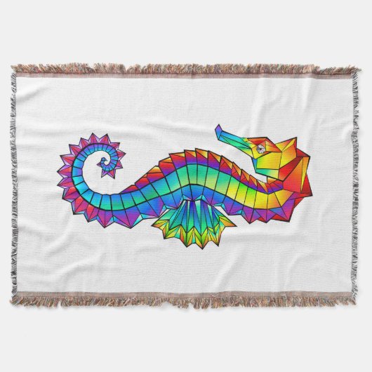 Rainbow Polygonal Seepferd Decke (Vorderseite)