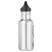 Rainbow Polygonal Seepferd Edelstahlflasche (Links)