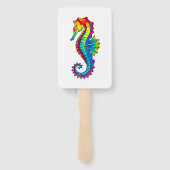 Rainbow Polygonal Seepferd Fächer (Rückseite)