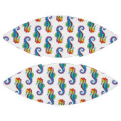 Rainbow Polygonal Seepferd Football (Paneele)