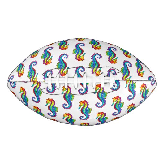 Rainbow Polygonal Seepferd Football (Vorderseite)