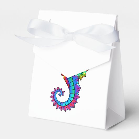 Rainbow Polygonal Seepferd Geschenkschachtel (Vorderseite)
