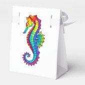 Rainbow Polygonal Seepferd Geschenkschachtel (Rückseite)