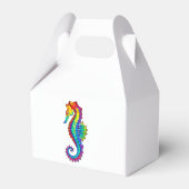 Rainbow Polygonal Seepferd Geschenkschachtel (Rückseite)